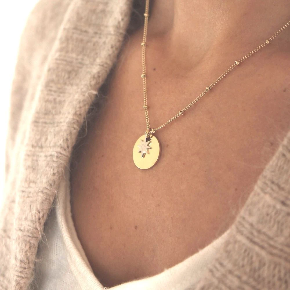 Collier étoile Doré Personnalisé - 2385 – Image 2