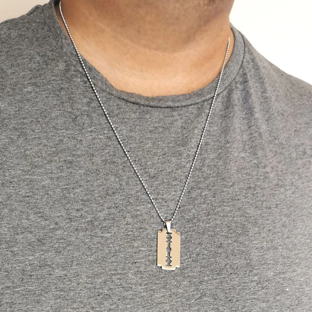 Pendentif Lame De Rasoir Personnalisé - 2486 – Image 2