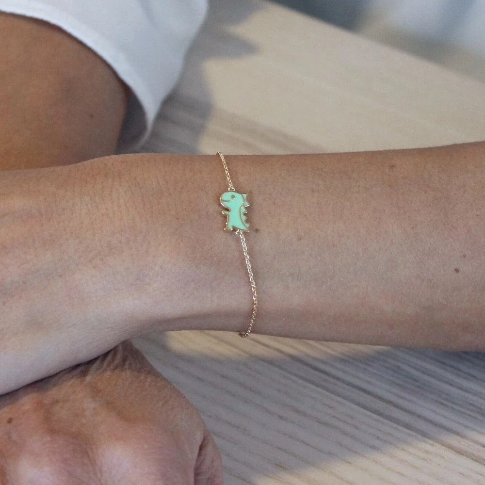 Bracelet Dinosaure Plaqué Or Personnalisé - 2422 – Image 2