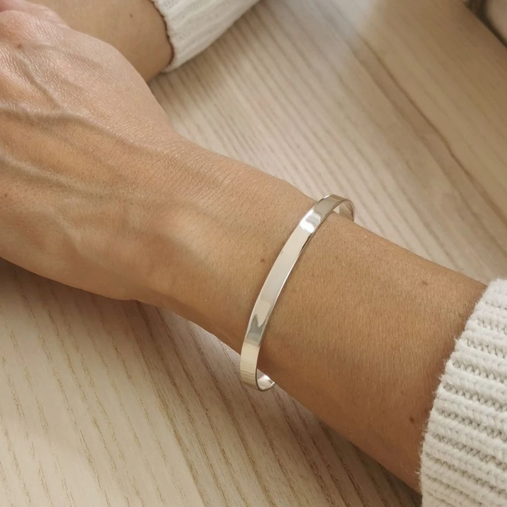 Bracelet Jonc Argent Personnalisé - 2433 – Image 2