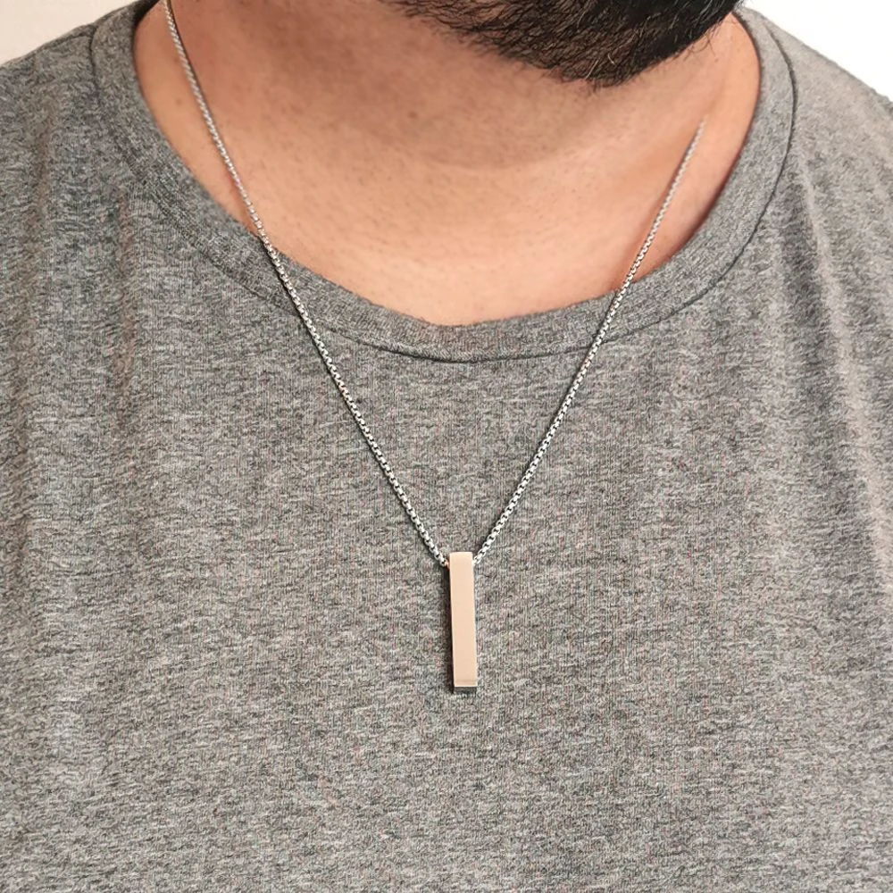 Collier Barre Acier Personnalisé - 2572 – Image 2