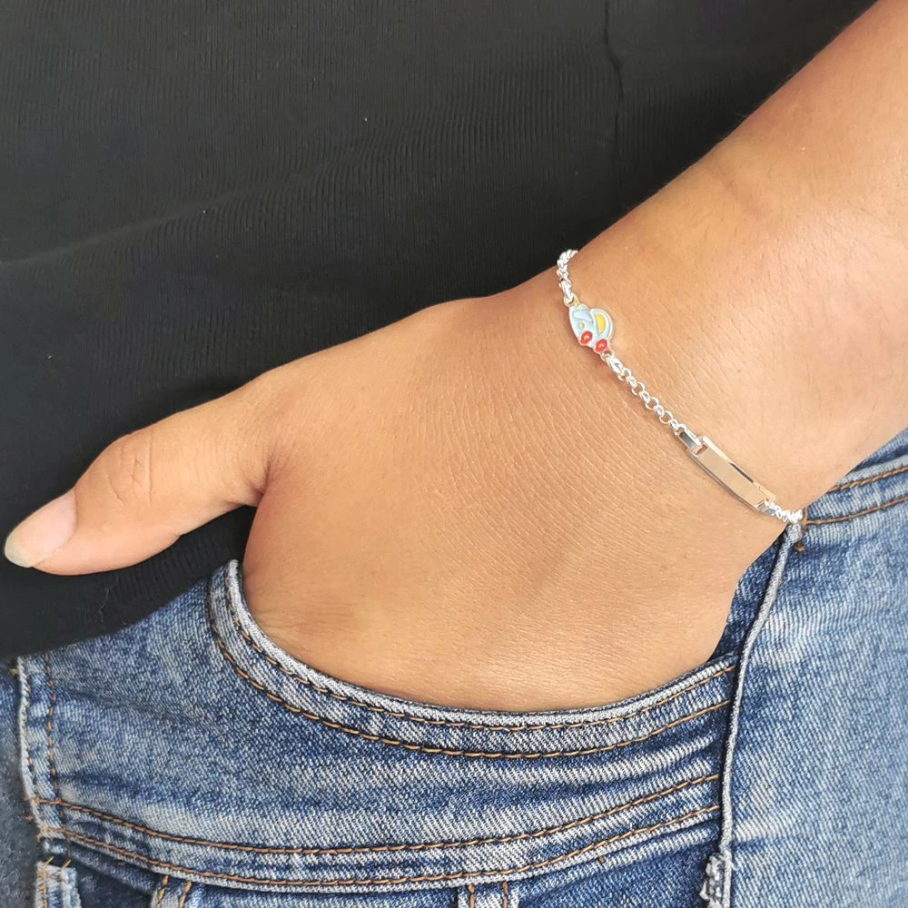 Gourmette Argent Auto Personnalisée - 2512 – Image 2