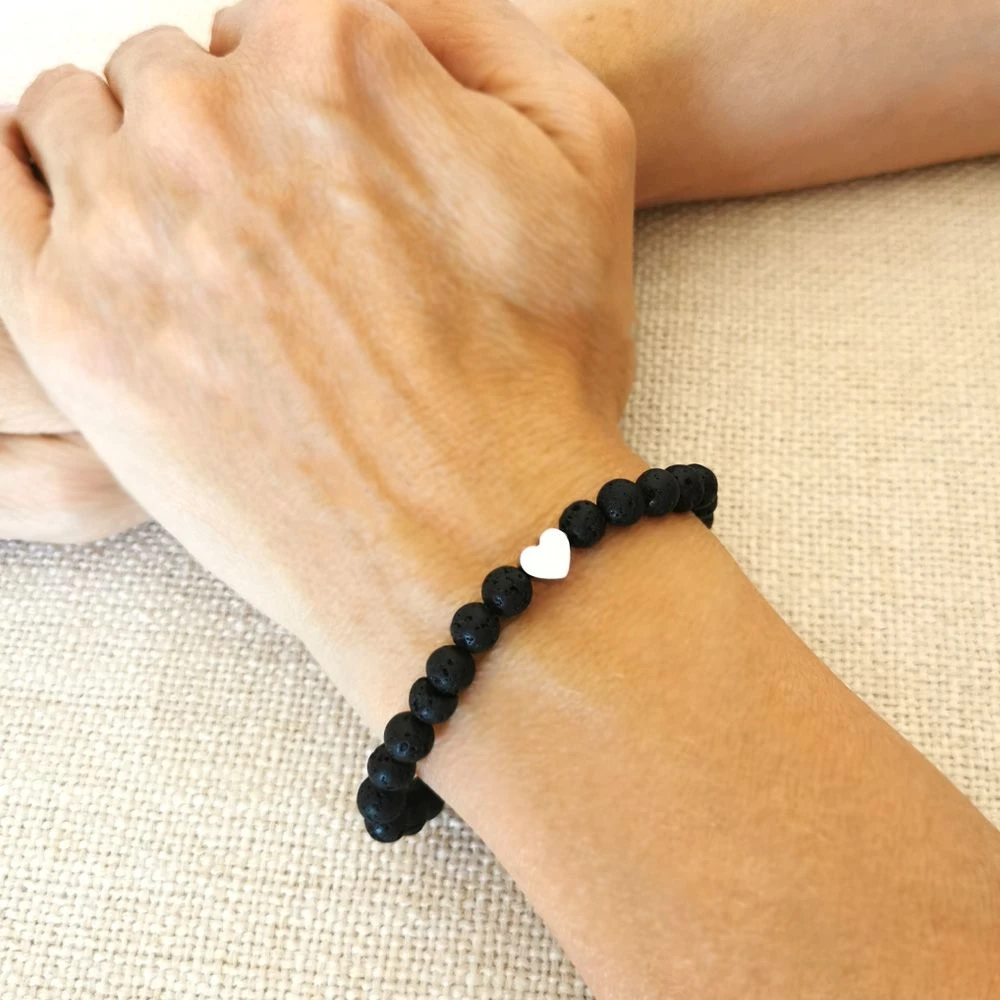 Bracelet Pierre De Lave Personnalisé - 2693 – Image 2