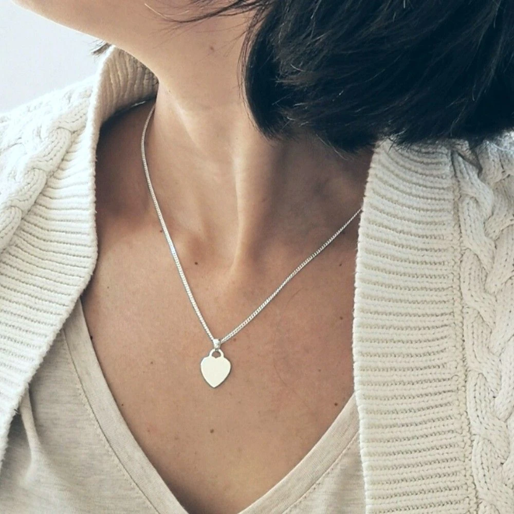 Chaine Et Pendentif Coeur Personnalisé - 0600 – Image 2