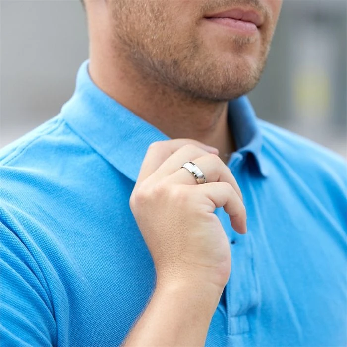 Bague Acier Personnalisée - 0375 – Image 2