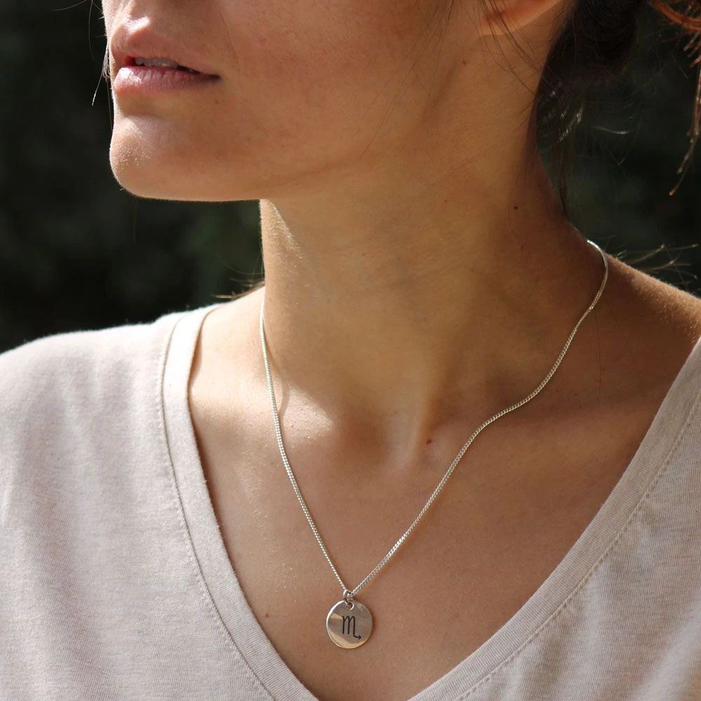 Pendentif Astro Scorpion Argent Personnalisé - 2166 – Image 2