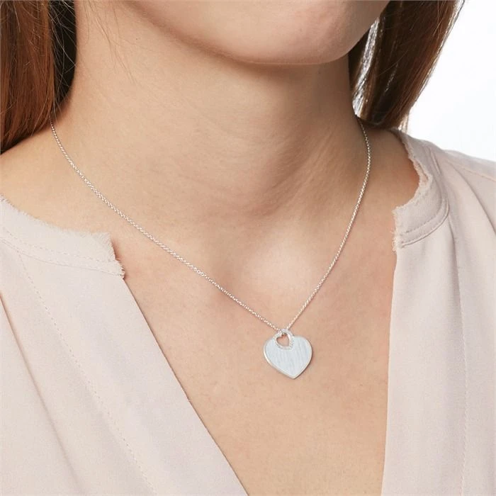 Pendentif Coeur Argent Personnalisé - 2266 – Image 2
