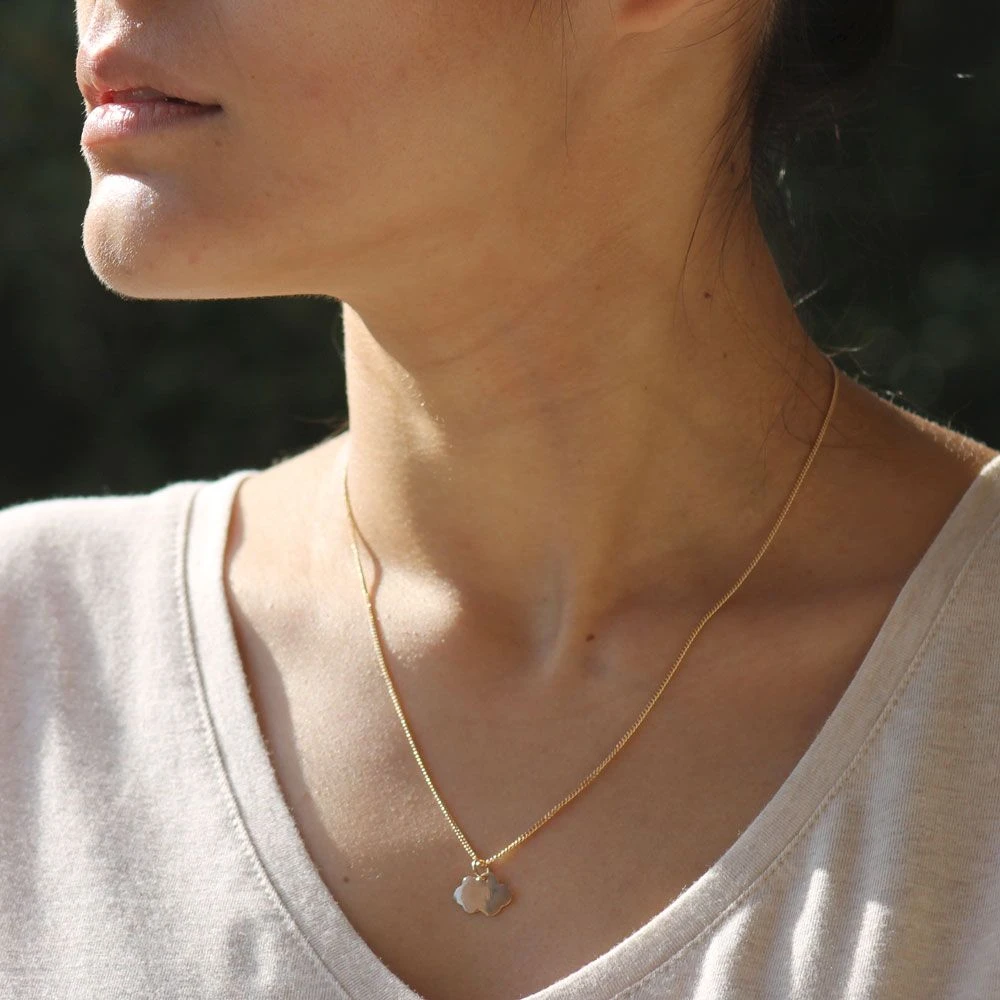 Pendentif Nuage Plaqué Or Personnalisé - 2352 – Image 2