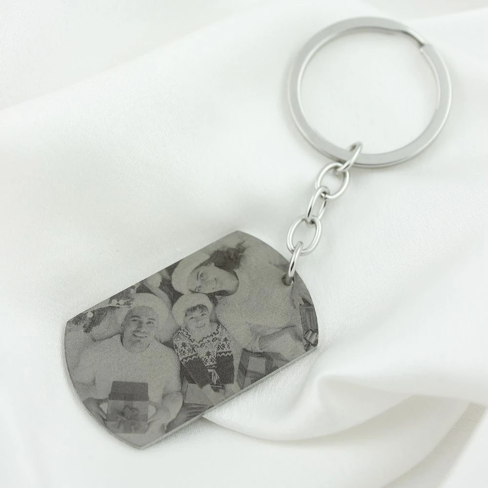 Porte-clé Plaque Avec Gravure Photo - 1593 – Image 2