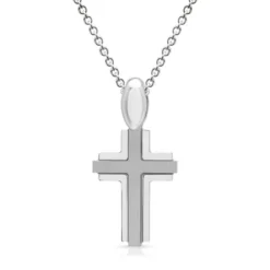 Pendentif Croix Argent Personnalisé -1407