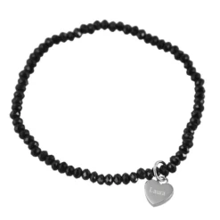 Bracelet Cristal Cœur Personnalisé - 1572