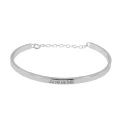 Bracelet Jonc Argent Personnalisé - 2357