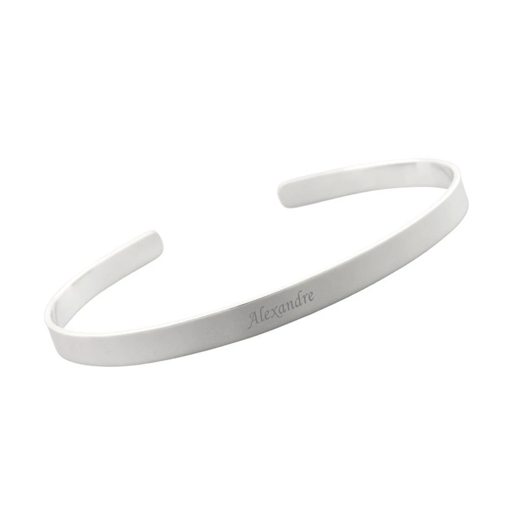 Bracelet Jonc Argent Personnalisé - 2433 – Image 3