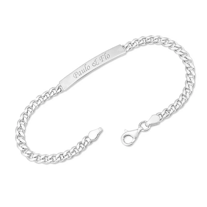 Gourmette Argent Personnalisée - 0209 – Image 3