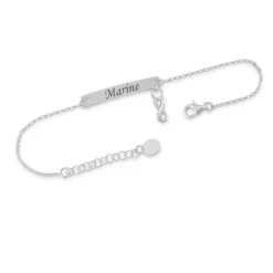 Gourmette Argent Infini Personnalisée - 2312