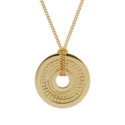 Pendentif Jeton Plaqué Or Personnalisé - 2361