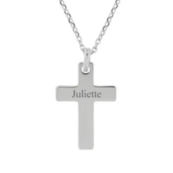 Pendentif Croix Argent Personnalisé - 2350