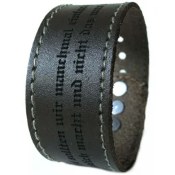 Bracelet Cuir Marron Personnalisé - 1984