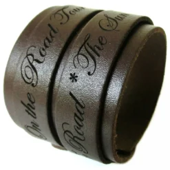 Bracelet Cuir Marron Personnalisé - 1974