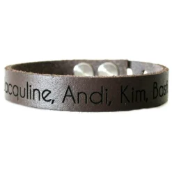 Bracelet Cuir Marron Personnalisé - 1994