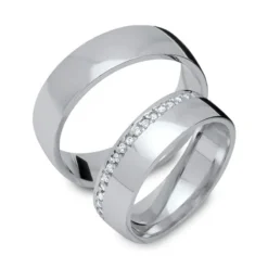 Alliances Argent Personnalisées - 1283