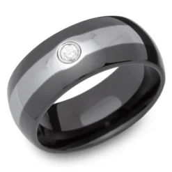 Bague Tungstène Personnalisée - 1479