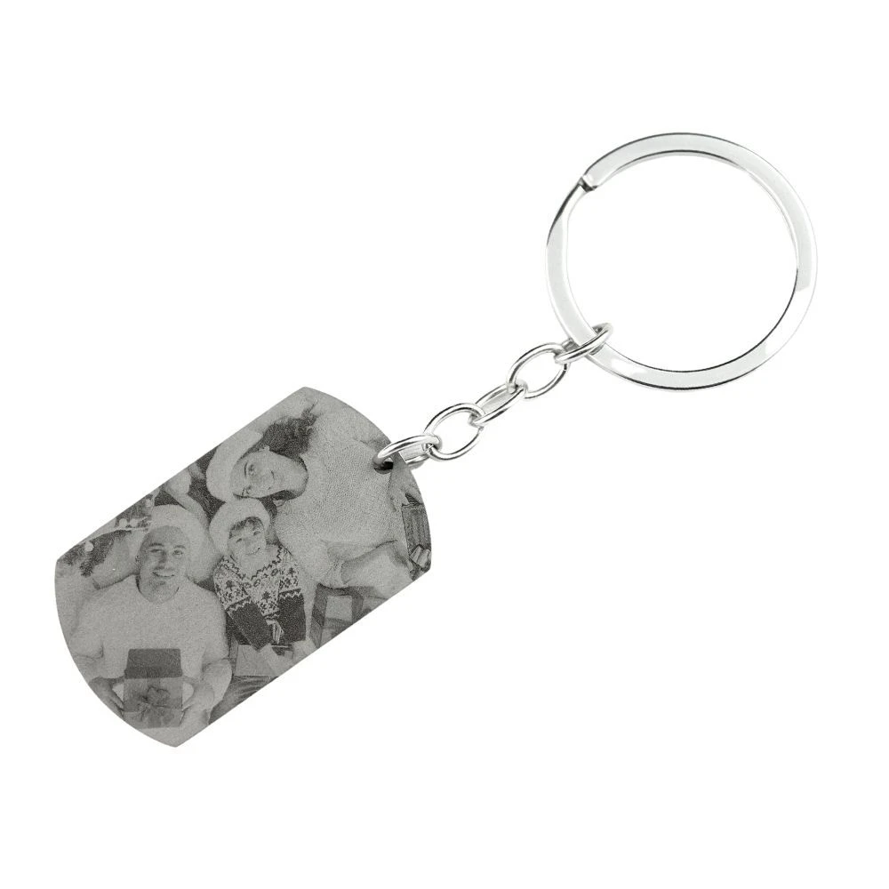 Porte-clé Plaque Avec Gravure Photo - 1593