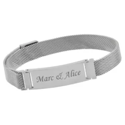 Bracelet Milanais Acier Personnalisé - 2373