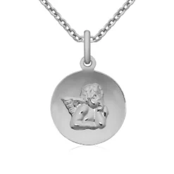 Pendentif Ange Argent Personnalisé - 2176
