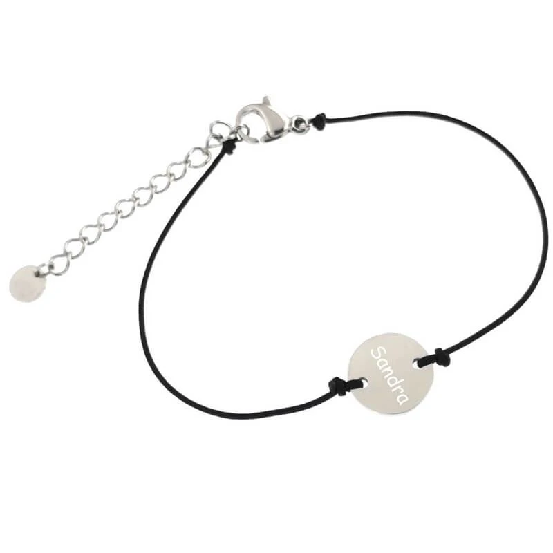 Bracelet Cordon Disque Acier Personnalisé - 2140 – Image 3