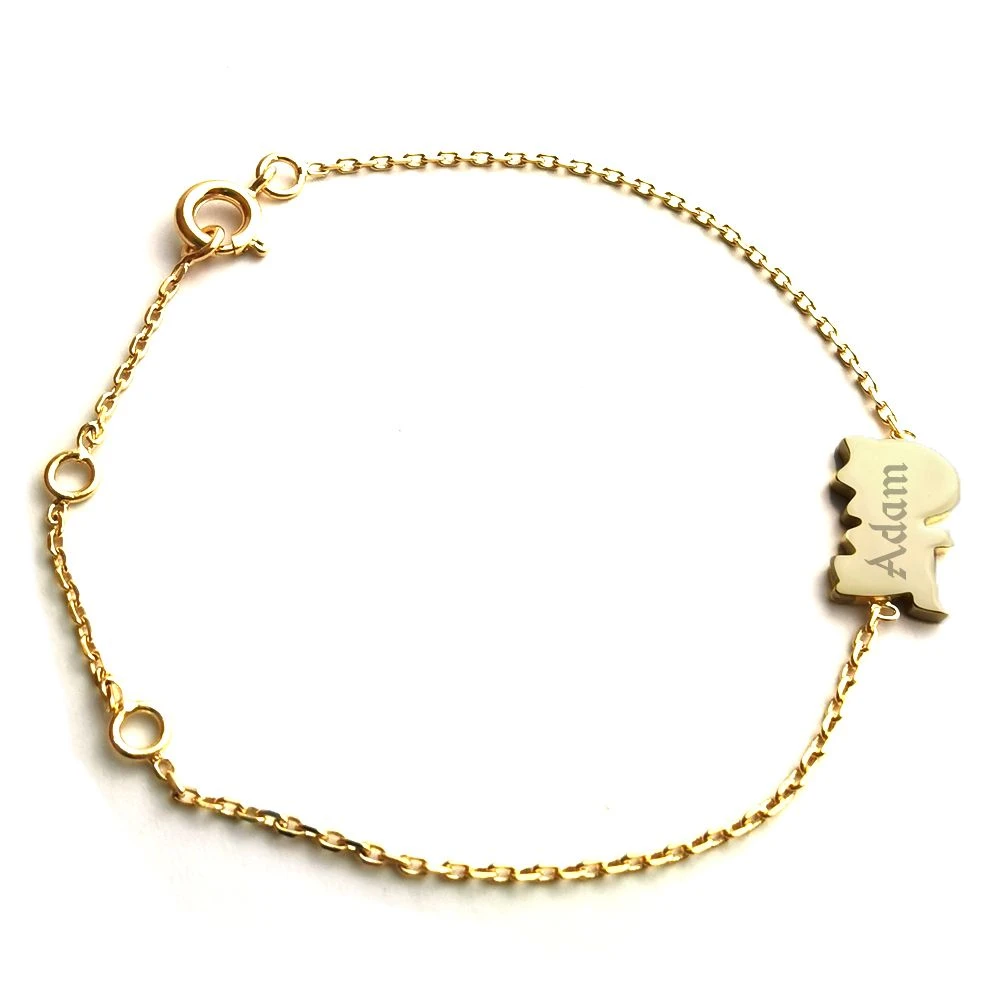 Bracelet Dinosaure Plaqué Or Personnalisé - 2422 – Image 4