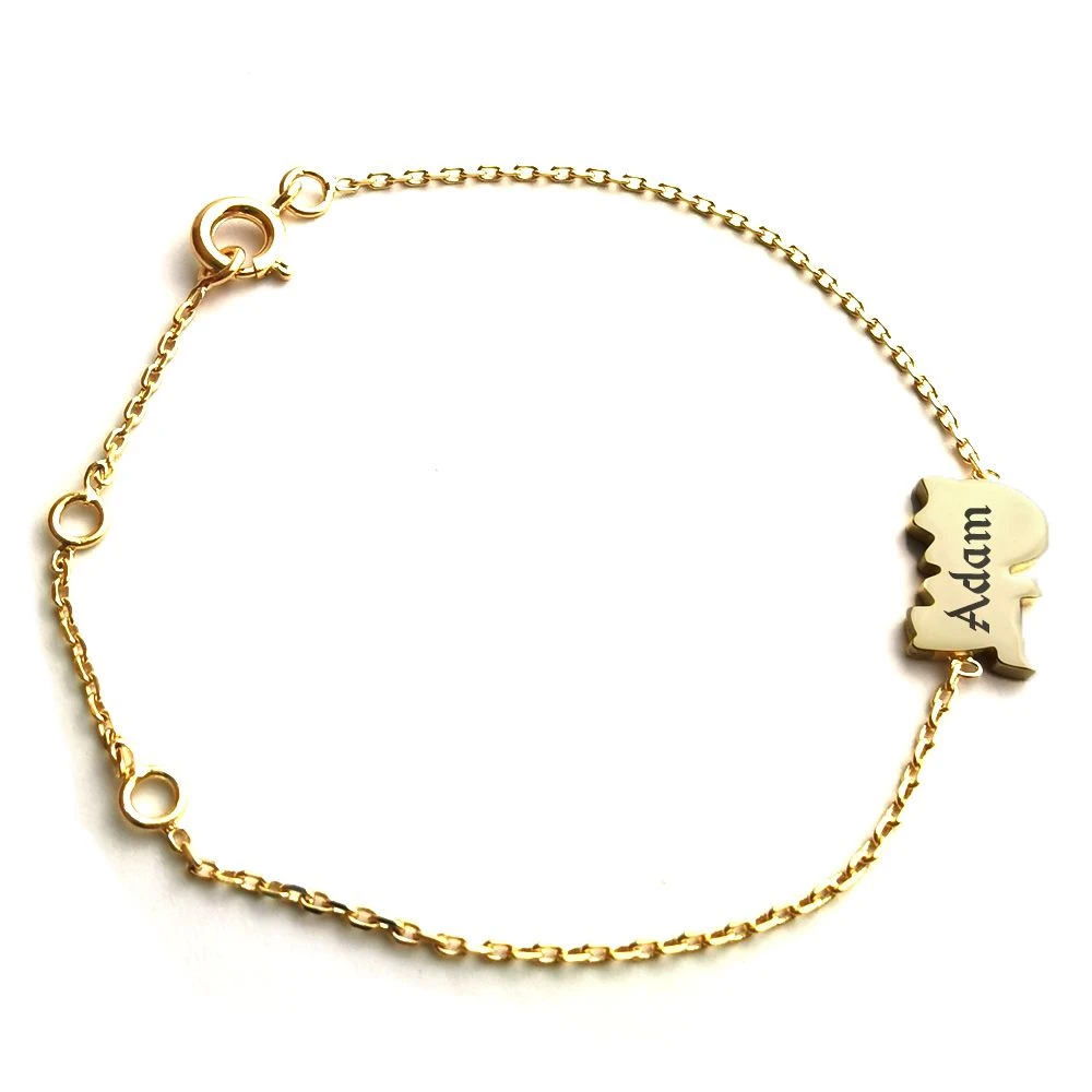 Bracelet Dinosaure Plaqué Or Personnalisé - 2422 – Image 3