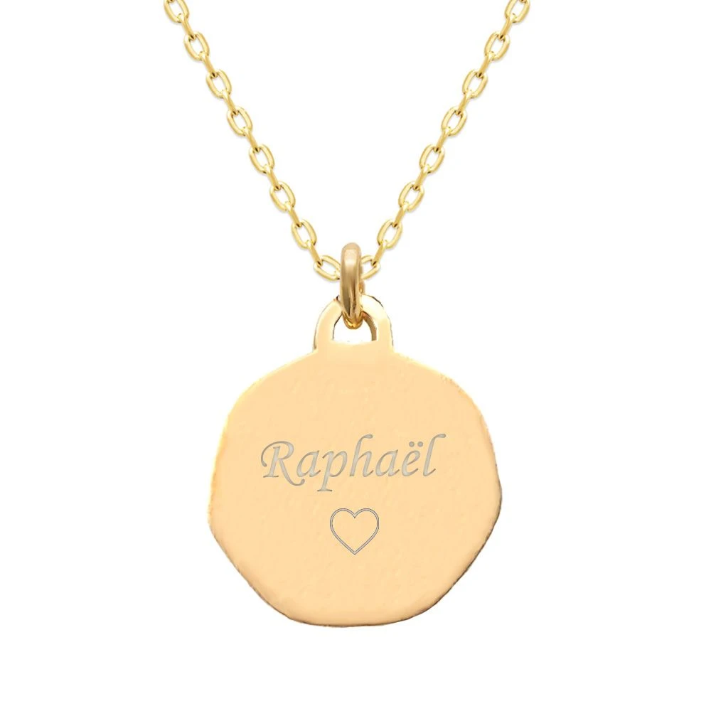 Médaille Ange Plaqué Or Personnalisée - 2781 – Image 4