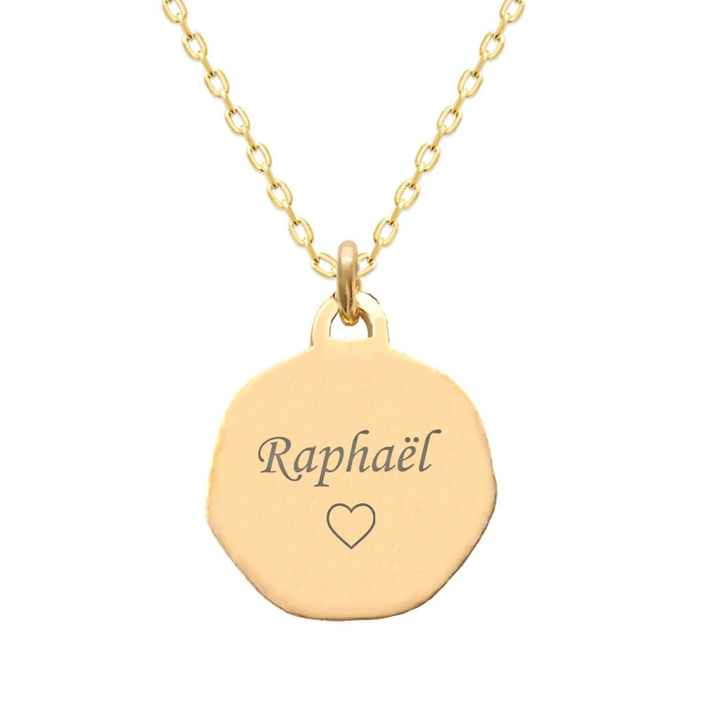 Médaille Ange Plaqué Or Personnalisée - 2781 – Image 3