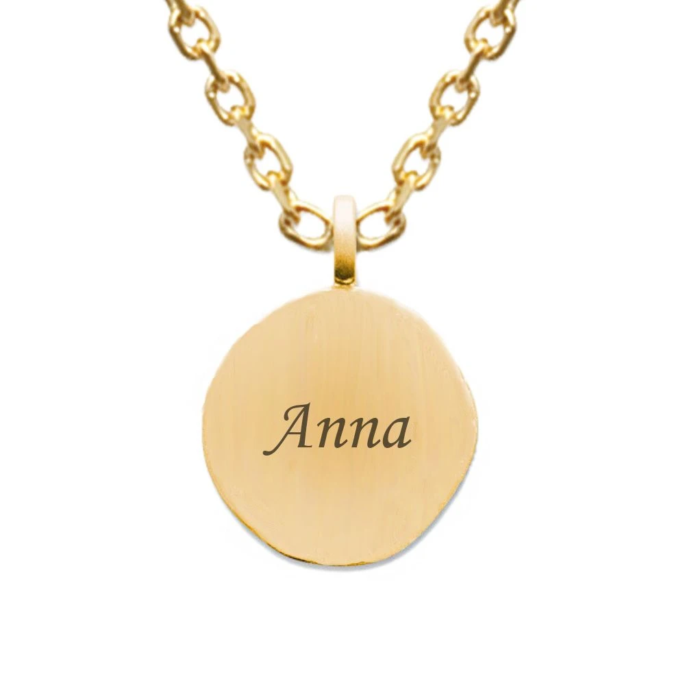 Médaille Vierge Plaqué Or Personnalisée - 2680 – Image 3