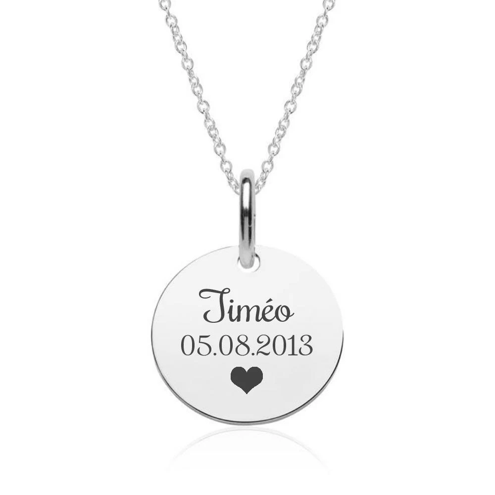 Pendentif Astro Poissons Argent Personnalisé - 2170 – Image 4