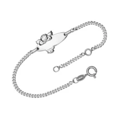 Gourmette Argent Ange Personnalisée - 0220