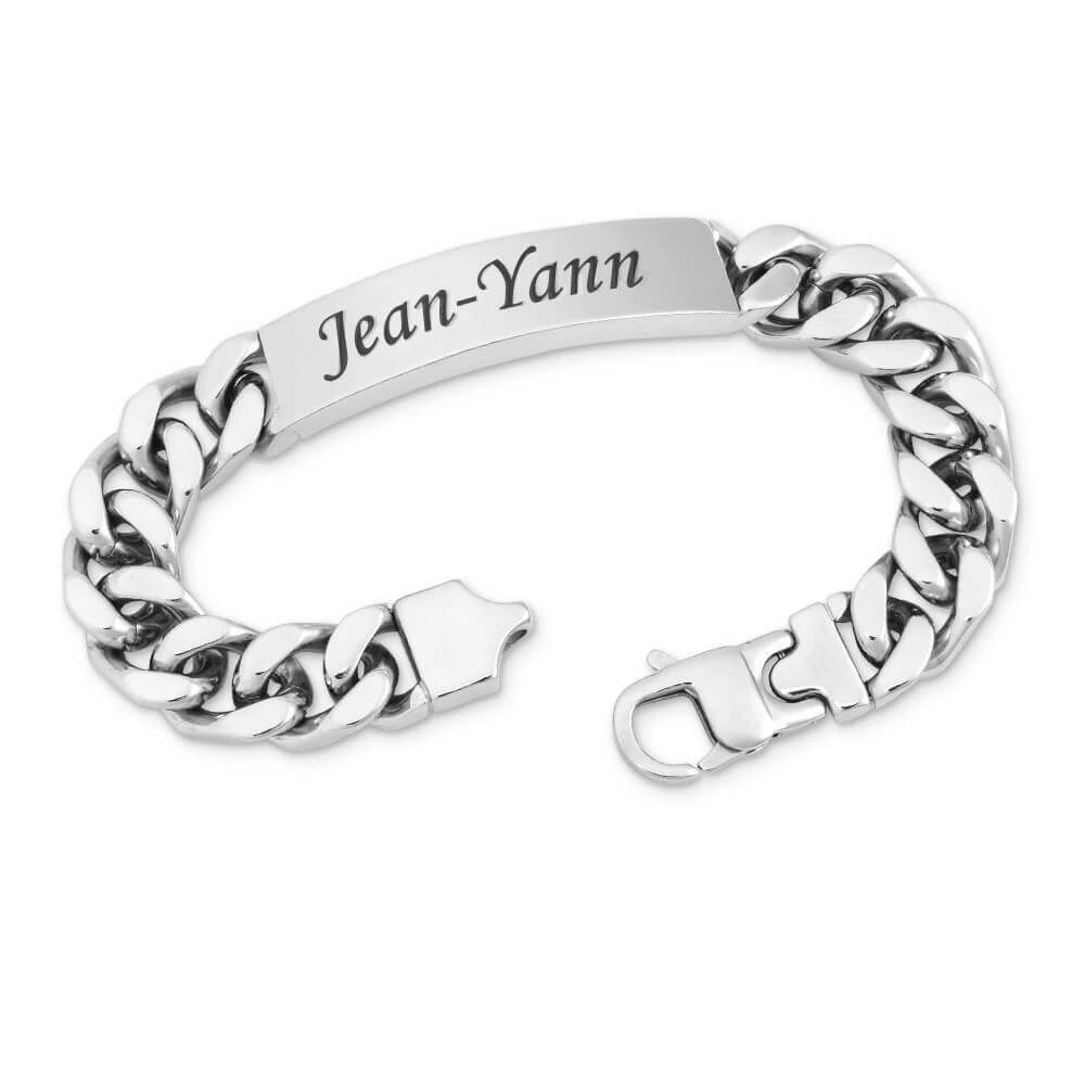 Gourmette Acier Personnalisée - 0240