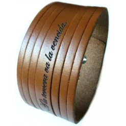 Bracelet Cuir Marron Personnalisé - 0469