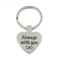 Porte-clé Coeur Personnalisé - 0598