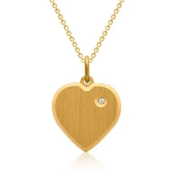 Pendentif Coeur Argent Personnalisé -1114