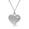Pendentif Coeur Argent Personnalisé -1115