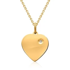 Pendentif Coeur Argent Personnalisé -1118