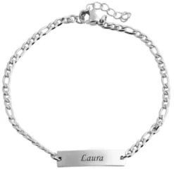 Gourmette Acier Personnalisée - 1576