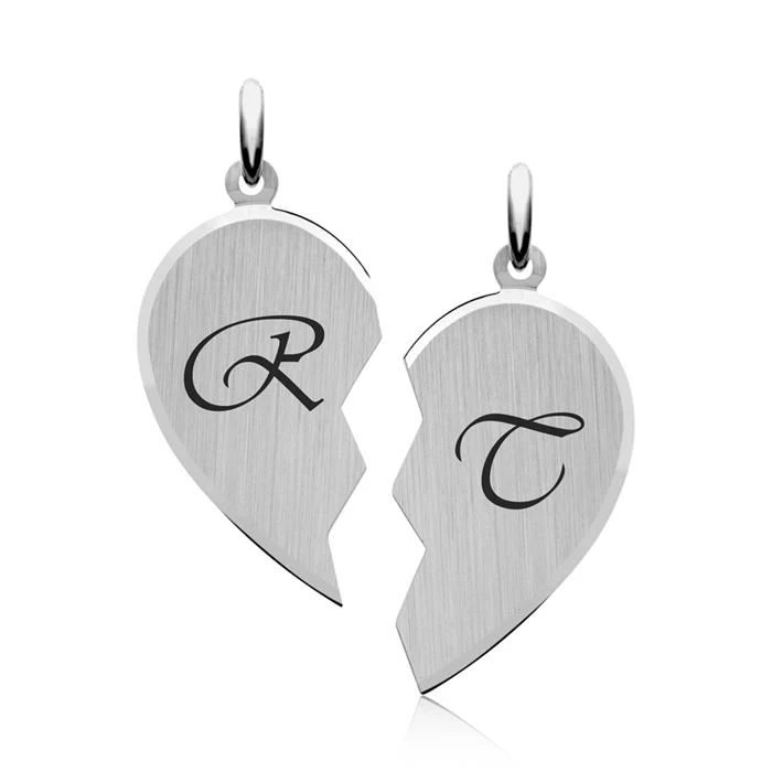 Pendentif Coeur Argent Personnalisé -1582 – Image 2