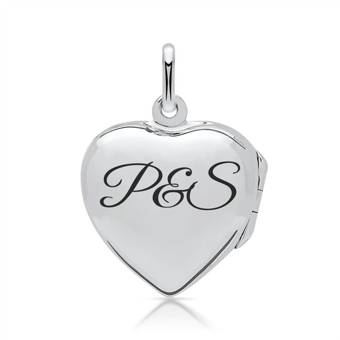 Pendentif Coeur Argent Personnalisé - 0166 – Image 2