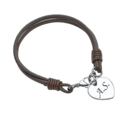 Bracelet Cuir Marron Personnalisé - 1782