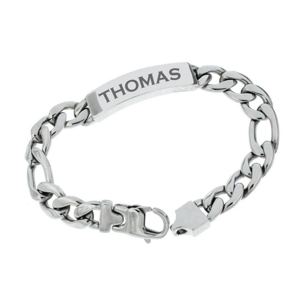 Gourmette Acier Personnalisée - 1854