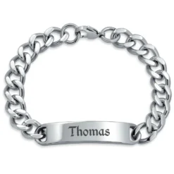 Gourmette Acier Personnalisée - 1873