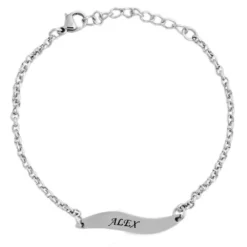 Gourmette Acier Personnalisée - 1891